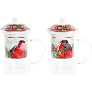 DKD HOME DECOR Vogel Röd porslinsinfusionskopp - Jul DKD HOME DECOR Vogel Röd porslinsinfusionskopp - Jul