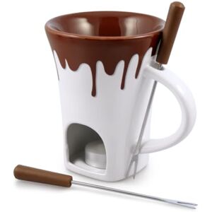 Swissmar F66322 Glow chokladfondue-set - Keramik och rostfritt stål, vit, 280ml Swissmar F66322 Glow chokladfondue-set - Keramik och rostfritt stål, vit, 280ml