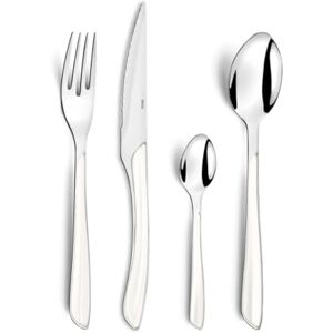Amefa ECLAT Bestickset - 16 delar, Rostfritt stål, Vita handtag Amefa ECLAT Bestickset - 16 delar, Rostfritt stål, Vita handtag