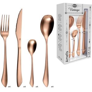 Amefa Box Med 16 Bestick Instinct - Rostfritt Stål - Matt Koppar Amefa Box Med 16 Bestick Instinct - Rostfritt Stål - Matt Koppar