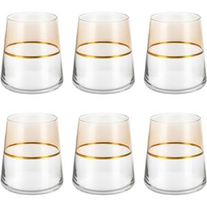 Spectrum - Set 6 Water Glasses 420ml - Beige-Gold Spectrum - Set 6 Water Glasses 420ml - Beige-Gold