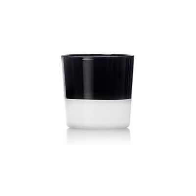 Ichendorf Milano vinglas, vit svart, ljus färgkollektion, 30 cl, Borosilikatglas, handgjort Ichendorf Milano vinglas, vit svart, ljus färgkollektion, 30 cl, Borosilikatglas, handgjort