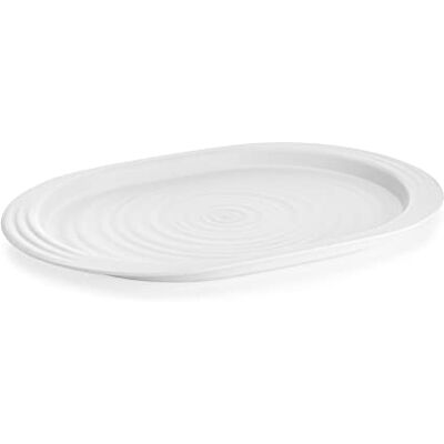 Guzzini Tierra, L-återvunnen plastbricka mjölkvit, 47,5 x 32,5 x h3 cm 197401156 Guzzini Tierra, L-återvunnen plastbricka mjölkvit, 47,5 x 32,5 x h3 cm 197401156