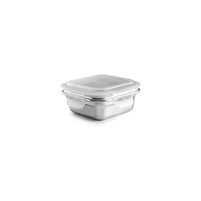 IBILI Keepklin fyrkantig lunchlåda 300 ml, rostfritt stål, mikrovågsugnssäker, lufttätt lock IBILI Keepklin fyrkantig lunchlåda 300 ml, rostfritt stål, mikrovågsugnssäker, lufttätt lock