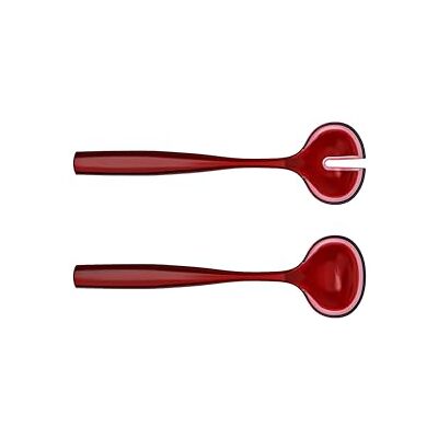 Guzzini Dolcevita 29730165 Salad Servers, Bio-Based Material, Red, 28 cm Guzzini Dolcevita 29730165 Salad Servers, Bio-Based Material, Red, 28 cm