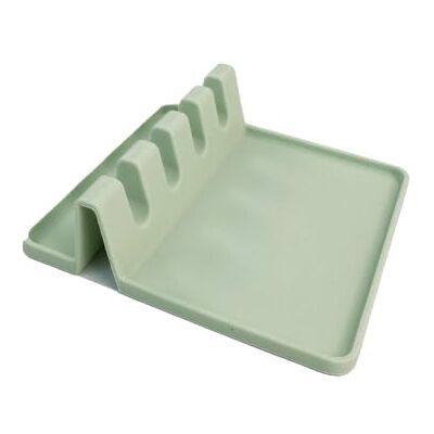 FACKELMANN Ocean köksredskapshållare, funktionell del av silikon, mjukt ytmaterial, hygieniskt och hållbart, vattengrönt, 14 x 14 x 4 cm FACKELMANN Ocean köksredskapshållare, funktionell del av silikon, mjukt ytmaterial, hygieniskt och hållbart, vattengrönt, 14 x 14 x 4 cm