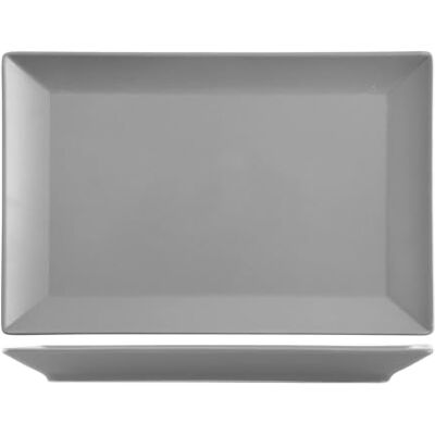 H&H 6 tallrikar i stenware osaka grå rektangulär 30x20 H&H 6 tallrikar i stenware osaka grå rektangulär 30x20