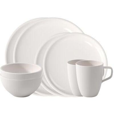 Villeroy & Boch Artesano Serveringsset, Porslin, Vit, 8 Delar Villeroy & Boch Artesano Serveringsset, Porslin, Vit, 8 Delar