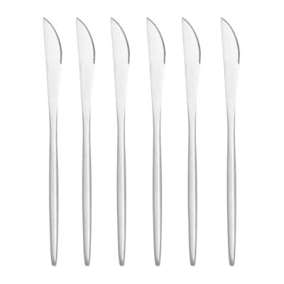Bidasoa Fosil Set med 6 bordsknivar i rostfritt stål, 23 x 1,2 x 1,1 cm stål Bidasoa Fosil Set med 6 bordsknivar i rostfritt stål, 23 x 1,2 x 1,1 cm stål