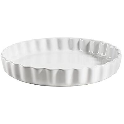 MÄSER 931980 Kitchen Time, tarteform, Quicheform, fruktkakform, reptålig och skärbeständig, rund bakform med vågkant, Ø 27 cm, keramik, vit MÄSER 931980 Kitchen Time, tarteform, Quicheform, fruktkakform, reptålig och skärbeständig, rund bakform med vågkant, Ø 27 cm, keramik, vit