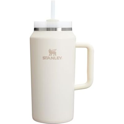 Stanley 1913 Quencher H2.0 Flowstate Tumbler 1.9L Cream Kallt I 15 Timmar Iced I 60 Timmar Kopp Med Halm, Handtag Och Lock Diskmaskin Säker Resemugg För Kall Dryck Stanley 1913 Quencher H2.0 Flowstate Tumbler 1.9L Cream Kallt I 15 Timmar Iced I 60 Timmar Kopp Med Halm, Handtag Och Lock Diskmaskin Säker Resemugg För Kall Dryck