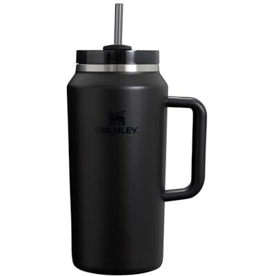 Stanley 1913 Quencher H2.0 Flowstate Tumbler 1.9L Black 2.0 Kallt I 15 Timmar Iced I 60 Timmar Kopp Med Halm, Handtag Och Lock Diskmaskin Säker Resemugg För Kall Dryck Stanley 1913 Quencher H2.0 Flowstate Tumbler 1.9L Black 2.0 Kallt I 15 Timmar Iced I 60 Timmar Kopp Med Halm, Handtag Och Lock Diskmaskin Säker Resemugg För Kall Dryck
