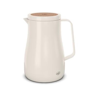 ALFI Studio Tea vakuumkanna 0,7 l vit, termos av dubbelväggigt rostfritt stål, håller dig varm i 12 timmar, kall 24 timmar, vridlås, stor öppning, termoskanna, BPA-fri ALFI Studio Tea vakuumkanna 0,7 l vit, termos av dubbelväggigt rostfritt stål, håller dig varm i 12 timmar, kall 24 timmar, vridlås, stor öppning, termoskanna, BPA-fri