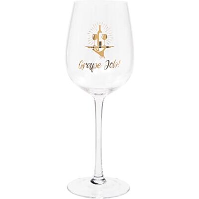 Maturi 'Grape Job' humoristiskt vinglas, 420 ml Maturi 'Grape Job' humoristiskt vinglas, 420 ml