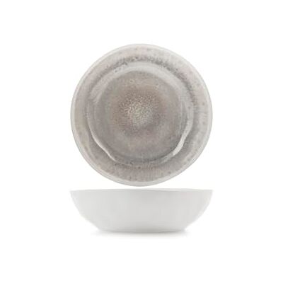 H&H Set med 6 djupa tallrikar av Melamin Reactive Effect grå Ø 19 cm – hållbar och lätt, diskmaskinssäker, perfekt för soppor, pasta och daglig användning H&H Set med 6 djupa tallrikar av Melamin Reactive Effect grå Ø 19 cm – hållbar och lätt, diskmaskinssäker, perfekt för soppor, pasta och daglig användning
