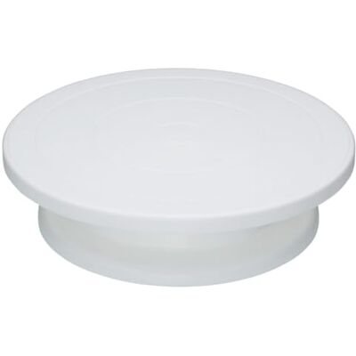 KitchenCraft Roterande Tårtställ, Uppläggningsfat, Plast, Vit, 28,5 cm KitchenCraft Roterande Tårtställ, Uppläggningsfat, Plast, Vit, 28,5 cm