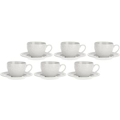 LA PORCELLANA BIANCA LA PORCELLANA VIT Set med 6 kaffekoppar Drömmande LA PORCELLANA BIANCA LA PORCELLANA VIT Set med 6 kaffekoppar Drömmande