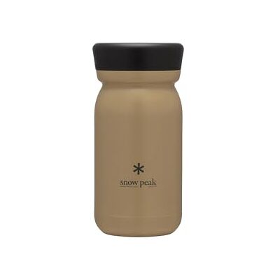 Snow Peak MILK vakuumflaska i rostfritt stål, 350 ml, sand, vakuumisolerad dubbel dryckesflaska med skruvlock för dagligt bruk Snow Peak MILK vakuumflaska i rostfritt stål, 350 ml, sand, vakuumisolerad dubbel dryckesflaska med skruvlock för dagligt bruk