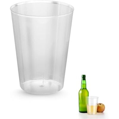 PARENCE BEHÅLLARE.- Set med 15 återanvändbara plastkoppar med en kapacitet på 500 ml styva polypropenkoppar (PP) perfekt för fester, camping, grillar, fester resistent, tvättbar, stapelbar PARENCE BEHÅLLARE.- Set med 15 återanvändbara plastkoppar med en kapacitet på 500 ml styva polypropenkoppar (PP) perfekt för fester, camping, grillar, fester resistent, tvättbar, stapelbar