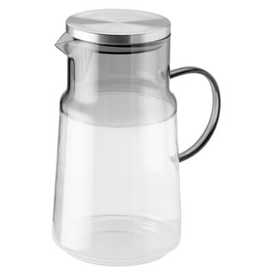 APS 10728 Juice-/vattenkanna – glas, 2 liter, Ø 13 cm, lock av 18/8 rostfritt stål APS 10728 Juice-/vattenkanna – glas, 2 liter, Ø 13 cm, lock av 18/8 rostfritt stål