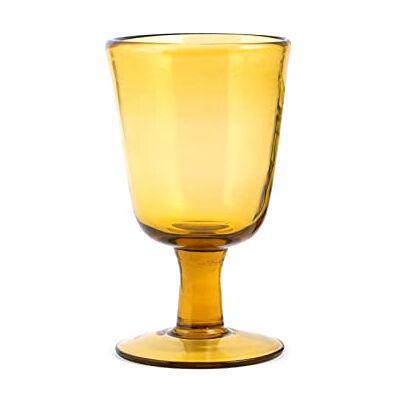 H&H 768873 Saturnus Set 6 bägare, glas, bärnsten, cl28 H&H 768873 Saturnus Set 6 bägare, glas, bärnsten, cl28