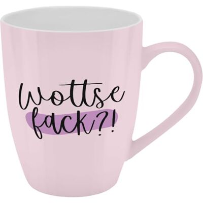 GRUSS & CO Mugg med motiv Fack Kopp med ordspråk, nytt benporslin, 35 cl, med presentförpackning rolig gåva, födelsedag 74198 GRUSS & CO Mugg med motiv Fack Kopp med ordspråk, nytt benporslin, 35 cl, med presentförpackning rolig gåva, födelsedag 74198