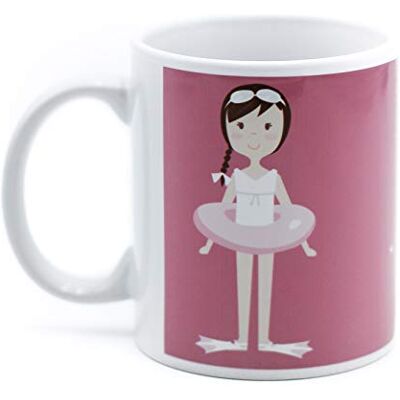 Susiko SSKTAZ-CAMPEONA-NATATION-mugg av keramik Susiko SSKTAZ-CAMPEONA-NATATION-mugg av keramik