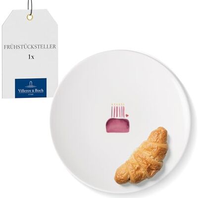Villeroy & Boch Vit frukosttallrik med kärlek - Frukosttallrik Villeroy & Boch Vit frukosttallrik med kärlek - Frukosttallrik