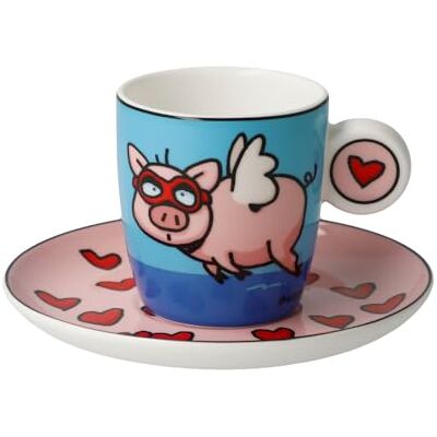 Goebel Espressokopp Ed hörn– när Pigs Fly Pop Art Goebel Espressokopp Ed hörn– när Pigs Fly Pop Art