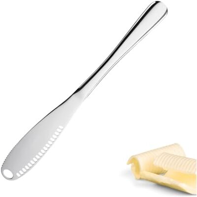 Westmark Smörkniv & Dekoreringskniv, 1 Del, Kniv Med Tandad Kant & Slitsad Struktur För Smörkrullar, Garnering, Skärning, Silver, 22 cm Westmark Smörkniv & Dekoreringskniv, 1 Del, Kniv Med Tandad Kant & Slitsad Struktur För Smörkrullar, Garnering, Skärning, Silver, 22 cm