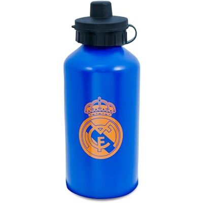 Hy-Pro Officiellt licensierad Real Madrid CF 500 ml matt flaska – aluminium, integrerad pip, matt yta, läckagesäker, lätt, keps, lock, 0,5 l, bra fotbollspresent idé Hy-Pro Officiellt licensierad Real Madrid CF 500 ml matt flaska – aluminium, integrerad pip, matt yta, läckagesäker, lätt, keps, lock, 0,5 l, bra fotbollspresent idé