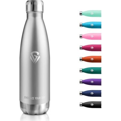 KollyKolla Termosflaska 500 ml, vakuumvattenflaska i rostfritt stål, läckagesäker, BPA-fri termosflaska kolsyra, lämplig för sport, skola, universitet, yoga, sport, cykel, camping, bubblande, gym KollyKolla Termosflaska 500 ml, vakuumvattenflaska i rostfritt stål, läckagesäker, BPA-fri termosflaska kolsyra, lämplig för sport, skola, universitet, yoga, sport, cykel, camping, bubblande, gym