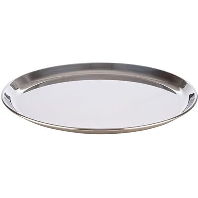 APS Serveringsbräda -KAFFEEHAUS- Ø 27 cm, H: 1,5 cm Rostfritt stål, högglans APS Serveringsbräda -KAFFEEHAUS- Ø 27 cm, H: 1,5 cm Rostfritt stål, högglans