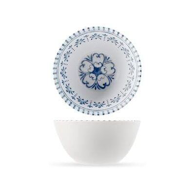 H&H , Set med 6 Azulejo-skålar av melamin, 100% dekorerad, 15 cm, kan tvättas i diskmaskin H&H , Set med 6 Azulejo-skålar av melamin, 100% dekorerad, 15 cm, kan tvättas i diskmaskin