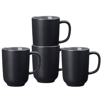 Ritzenhoff & Breker Jaspis kaffekopp-set 4 delar, 285 ml vardera, svart Ritzenhoff & Breker Jaspis kaffekopp-set 4 delar, 285 ml vardera, svart