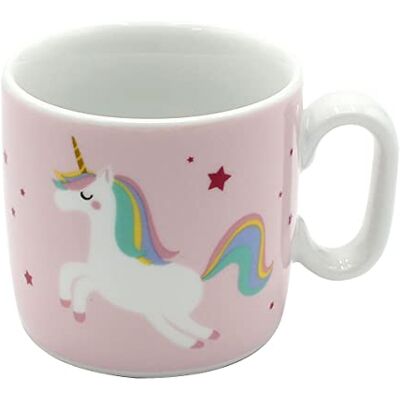 Dekohelden24 Barnmugg/kopp med handtag/enhörning/ordspråk – min glittervärld/H/Ø ca 6,8 x 7,4 cm, kapacitet 150 ml, porslin Dekohelden24 Barnmugg/kopp med handtag/enhörning/ordspråk – min glittervärld/H/Ø ca 6,8 x 7,4 cm, kapacitet 150 ml, porslin