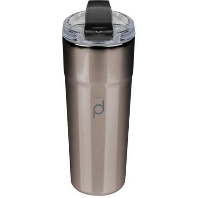 Drink Pod DrinkPod Metallic Range 450 ml kaffekanna, svart, rostfritt stål, dubbelväggig isolerad resekopp Drink Pod DrinkPod Metallic Range 450 ml kaffekanna, svart, rostfritt stål, dubbelväggig isolerad resekopp