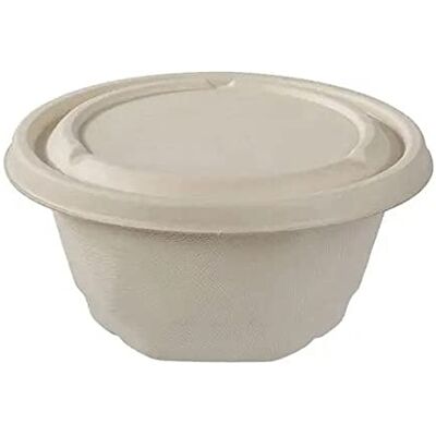 Tessera Bio Products QRSB850 sockerrör soppskål, rund, naturfärg, 850 ml kapacitet, 125 stycken Tessera Bio Products QRSB850 sockerrör soppskål, rund, naturfärg, 850 ml kapacitet, 125 stycken