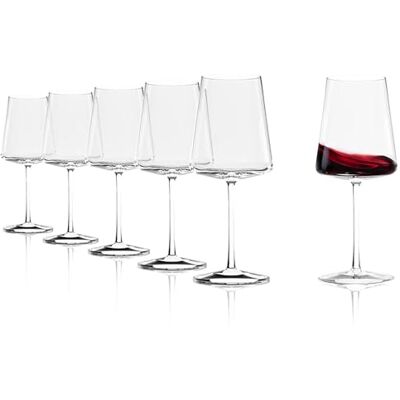 Stölzle Lausitz Bordeauxglas Power Set med 6 st, 650 ml – Högkvalitativa Vinglas Perfekta för Bordeaux – Moderna Kristallglas för Maximalt Smakupplevelse – Tål Diskmaskin och är Stötsäkra Stölzle Lausitz Bordeauxglas Power Set med 6 st, 650 ml – Högkvalitativa Vinglas Perfekta för Bordeaux – Moderna Kristallglas för Maximalt Smakupplevelse – Tål Diskmaskin och är Stötsäkra