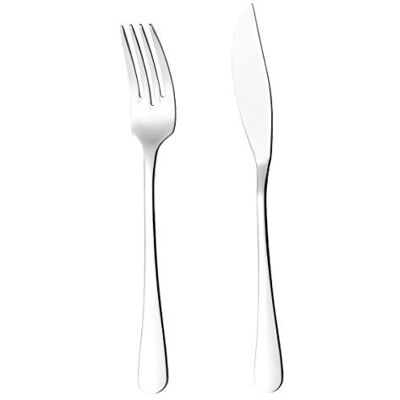 Esmeyer 156-253 fiskbestickset Sylvia 12 delar, rostfritt stål, silver, 18 x 24,7 x 2,6 cm Esmeyer 156-253 fiskbestickset Sylvia 12 delar, rostfritt stål, silver, 18 x 24,7 x 2,6 cm