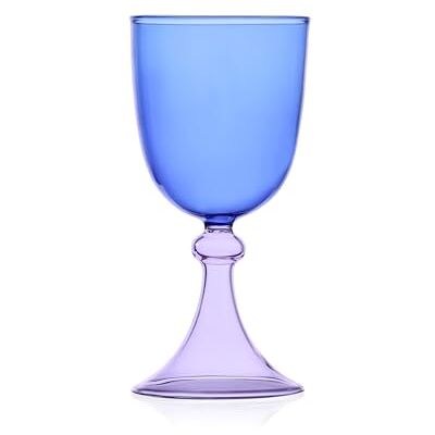 Ichendorf Milano Calice Ljusblå och lila, Themsen, 30 cl, Borosilikatglas, handgjort Ichendorf Milano Calice Ljusblå och lila, Themsen, 30 cl, Borosilikatglas, handgjort
