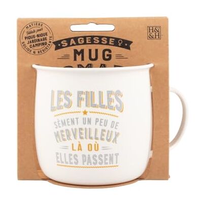 MUG NOMADE Personlig te- och kaffemugg flicka present till män och kvinnor MUG NOMADE Personlig te- och kaffemugg flicka present till män och kvinnor