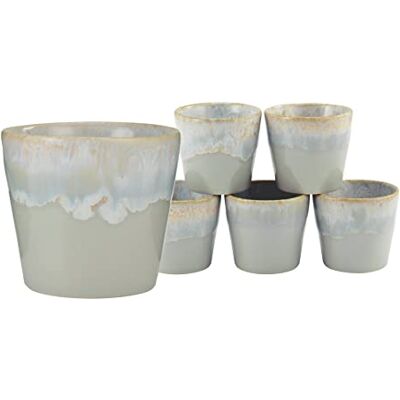 Creatable , 23722, serie Grespresso, espresso, 6 delar, stengods, grå Creatable , 23722, serie Grespresso, espresso, 6 delar, stengods, grå
