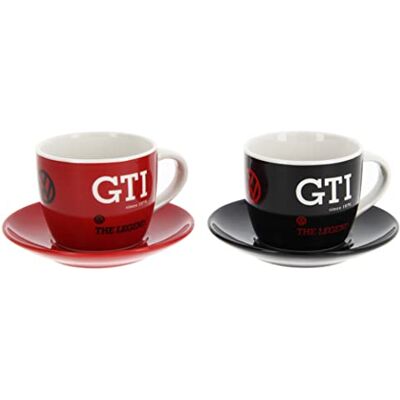 BRISA VW Collection – Volkswagen keramisk espresso-mugg-kaffe-te-cappuccino-set i GTI-design (The Legen/2 färger/set om 2, 100 ml) BRISA VW Collection – Volkswagen keramisk espresso-mugg-kaffe-te-cappuccino-set i GTI-design (The Legen/2 färger/set om 2, 100 ml)