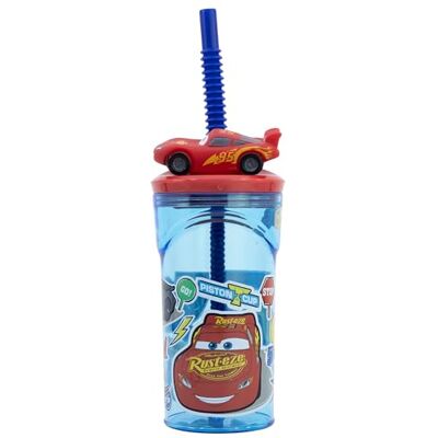 Stor barnmugg med sugrör och lock, 3D-figur, 360 ml, återanvändbar BPA-fri plast, perfekt för pojkar och flickor Stor barnmugg med sugrör och lock, 3D-figur, 360 ml, återanvändbar BPA-fri plast, perfekt för pojkar och flickor