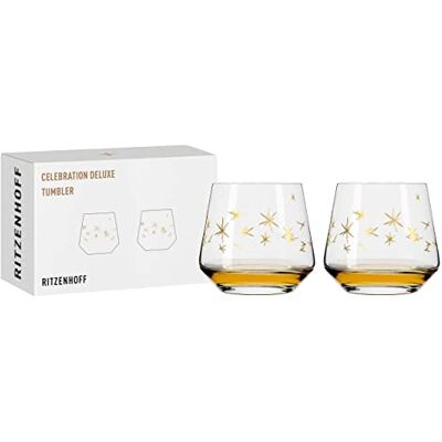 RITZENHOFF 6141015 Tumbler 400 ml – Serie Celebrations Deluxe Set nr 3 – 2 stycken med äkta guld – Tillverkad i Tyskland RITZENHOFF 6141015 Tumbler 400 ml – Serie Celebrations Deluxe Set nr 3 – 2 stycken med äkta guld – Tillverkad i Tyskland