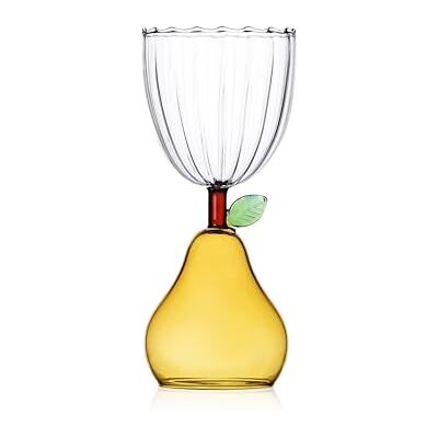 Ichendorf Milano Calice Päron, frukt- och blomkollektion, 30 cl, Borosilikatglas, handgjort Ichendorf Milano Calice Päron, frukt- och blomkollektion, 30 cl, Borosilikatglas, handgjort