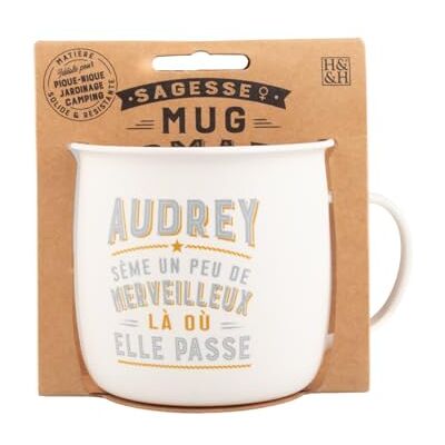 MUG NOMADE Mugg Nomade – Audrey personlig te- och kaffemugg – present till kvinnor MUG NOMADE Mugg Nomade – Audrey personlig te- och kaffemugg – present till kvinnor