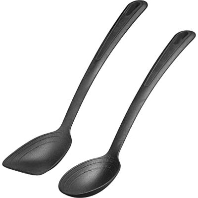 Westmark 286122E6 grönsaks- och stekskeds-set, med inre skala: 15, 30 och 45 ml, plast, mjuk, svart, 286122E6 Westmark 286122E6 grönsaks- och stekskeds-set, med inre skala: 15, 30 och 45 ml, plast, mjuk, svart, 286122E6