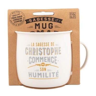 MUG NOMADE Personlig Christophe te och kaffemugg present till män och kvinnor MUG NOMADE Personlig Christophe te och kaffemugg present till män och kvinnor